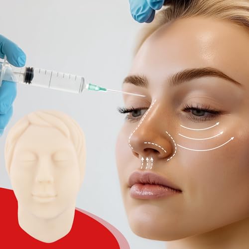 Medarchitect Injection Training Mannequin Face Model Head Model for Micro-Plastic Teaching, Practice Training to Medical Student, Doctor, Esthetician - Image 5