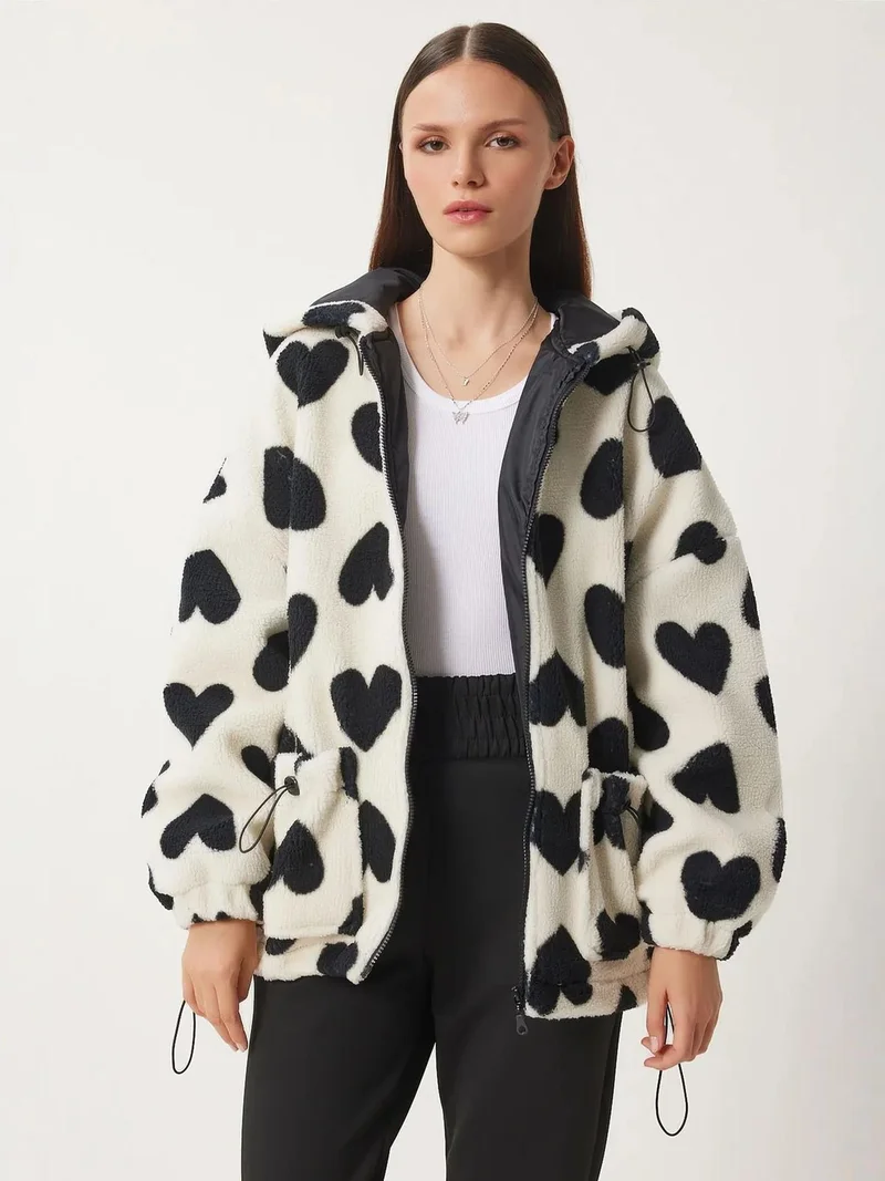 Lovely Istanbul ISTANBUL Oversized Hooded Plush Coat