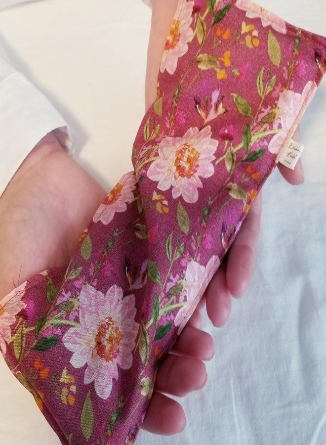 Dream Field Studio Organic Lavender Eye Pillow, Flaxseed Fill, Chamomile Rose Blend, Aromatherapy Eye Mask, Vintage Rose - Image 4