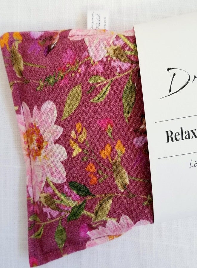 Dream Field Studio Organic Lavender Eye Pillow, Flaxseed Fill, Chamomile Rose Blend, Aromatherapy Eye Mask, Vintage Rose - Image 2