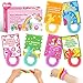 spring flower 30 Pack Valentines Day Cards for Kids with Unicorn Stretchy Strings for Classroom Valentines Gift Exchange For School Valentines Party Favor for Kids Valentines Prizes Stress Relief Fidget Toys - Image 4
