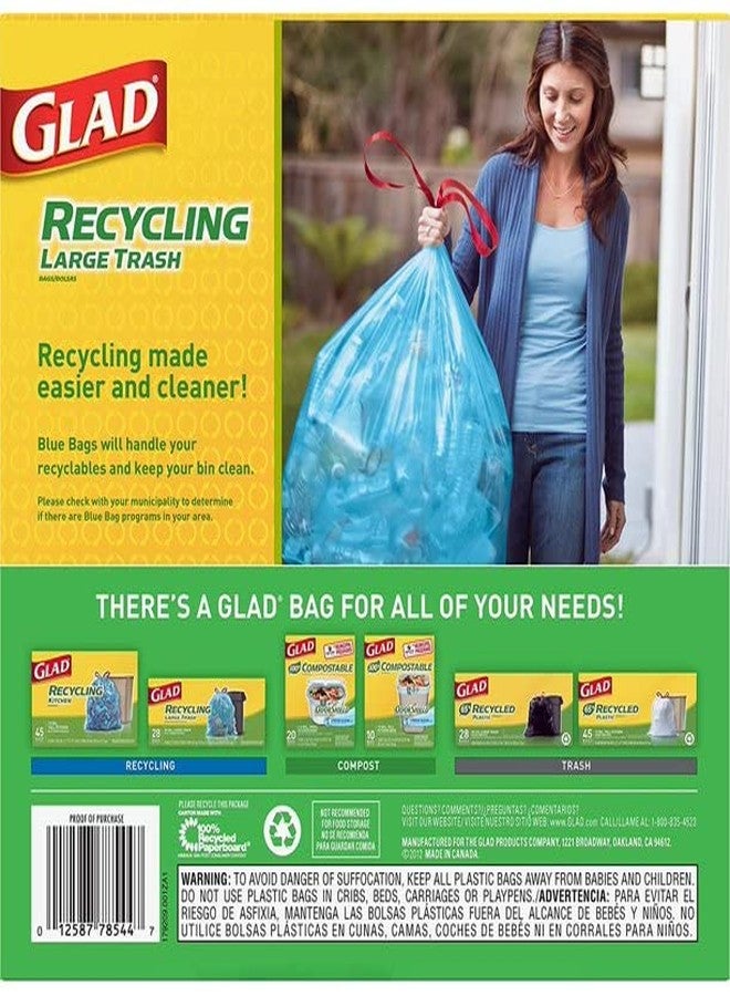 Glad Recycling 30 gal. Trash Bags Drawstring 28 pk - Image 2