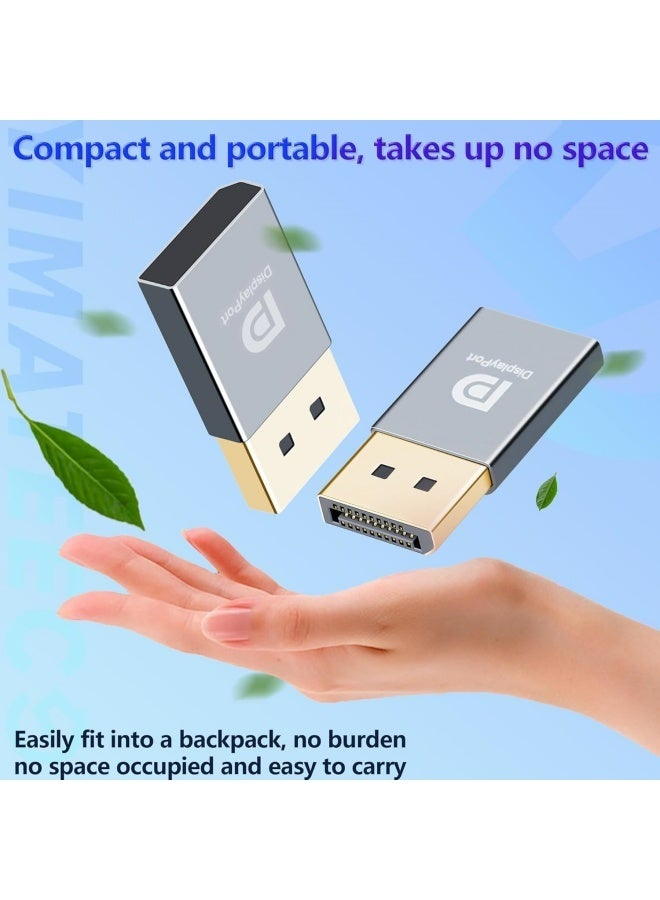 Flyview Displayport Dummy Plug EDID Emulator Virtual Display Adapter, 4K DP Dummy Plug Headless Ghost Adapter Supports up to 3840x2160 @60HZ, 1080P, 2 Pack, Grey - Image 5