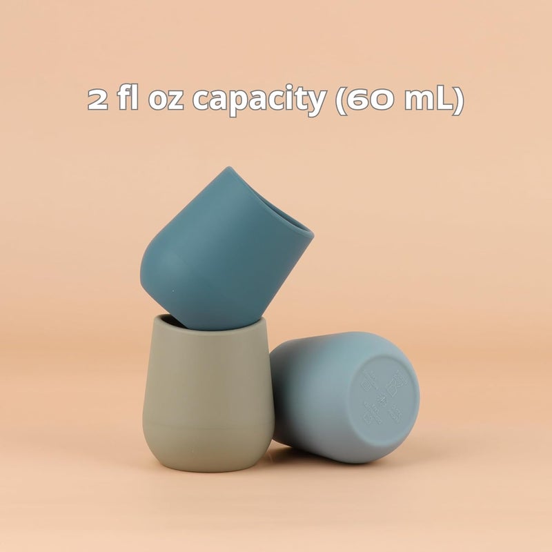 Mintlyfe Silicone Baby Cups for 612 Months Infants Silicone Tiny Cups Open Training Cup for Baby Led Weaning 2 Pack Color 1 - Image 5
