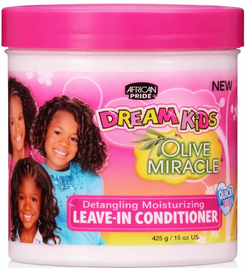 African Pride Dream Kids Leave-In Conditioner, Olive Miracle, 15 Oz (425 gram) - Image 1