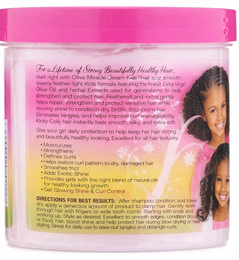 African Pride Dream Kids Leave-In Conditioner, Olive Miracle, 15 Oz (425 gram) - Image 3