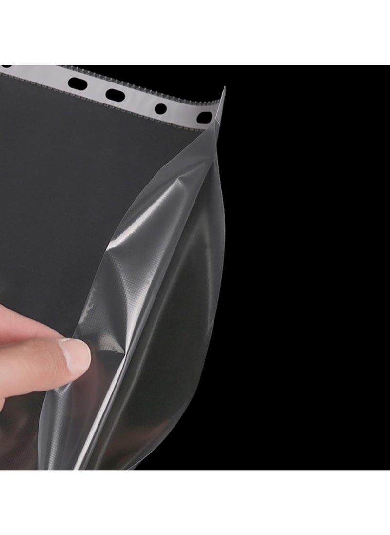 PARTNER - 100-Piece Transparent Reinforcement Punched Pockets 35 Micron Thickness - Image 1