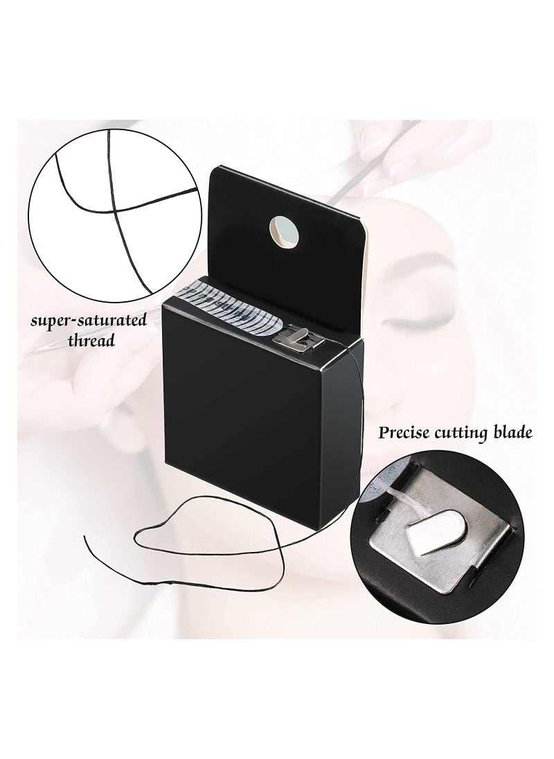 SYOSI - Eyebrow Mapping String, for Microblading Pre-Inked, 6 Pieces Microblading String for Brow Mapping, Measuring Tool for Mapping Eyebrow Marking Symmetrical, Eyebrow Thread  Brow Point Line Tool - Image 1