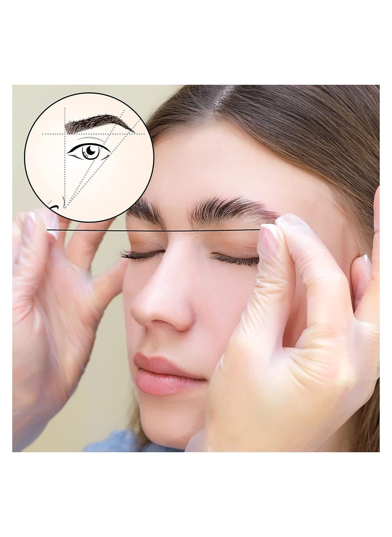 SYOSI - Eyebrow Mapping String, for Microblading Pre-Inked, 6 Pieces Microblading String for Brow Mapping, Measuring Tool for Mapping Eyebrow Marking Symmetrical, Eyebrow Thread  Brow Point Line Tool - Image 1
