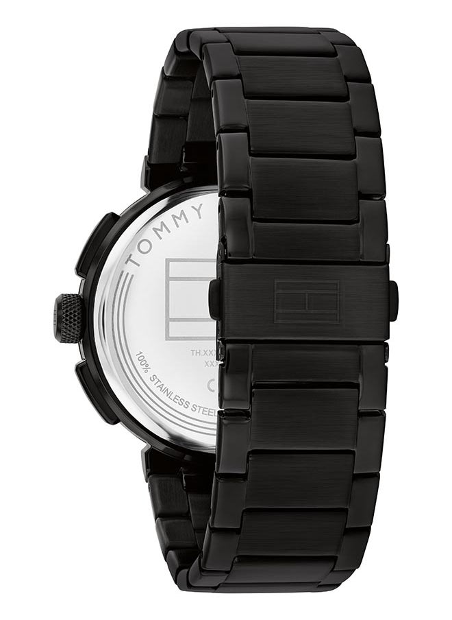 TOMMY HILFIGER ساعة يد رجالية بعقارب دائرية الشكل من الستانلس ستيل 1792119 - 44 ملم  - Image 3