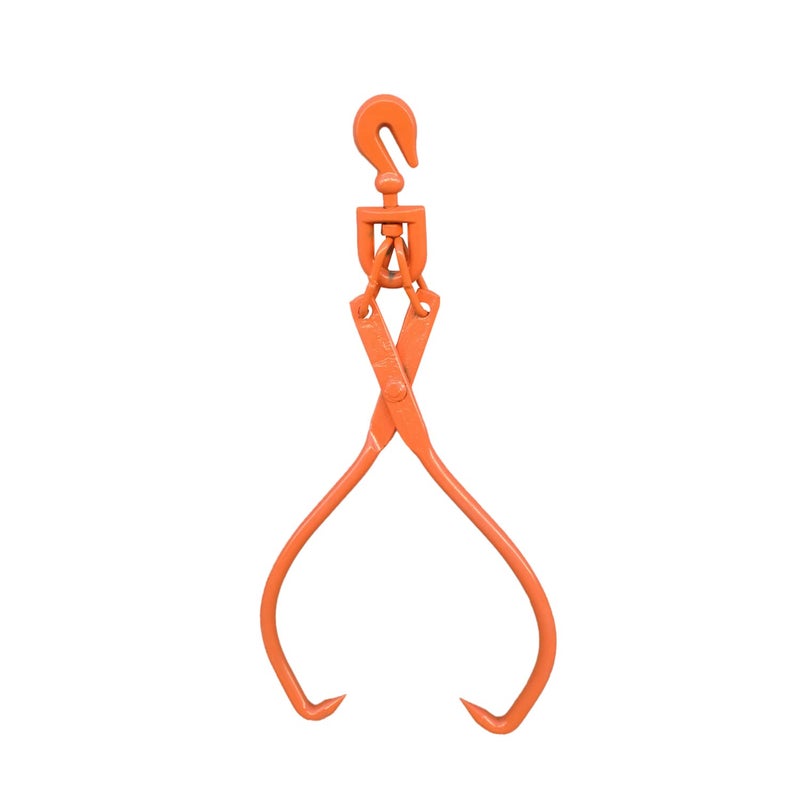 OAOLOWF Skidding Tongs Log Lifting  Swivel Dragging Steel Tongs Log Lifting Handling Dragging  Carrying Tool  25inch Jaw Opening