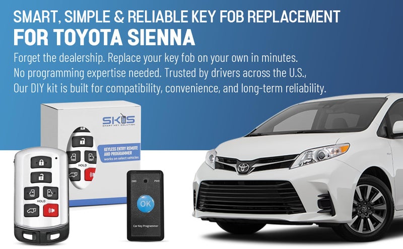 Smart Key Solution Remote Smart Key Fob Replacement Kit for Toyota Sienna 2011 2012 2013 2014 2015 2016 2017 2018 2019 2020 Keyless Entry Remote Control HYQ14ADR 89904-08010 - Image 3