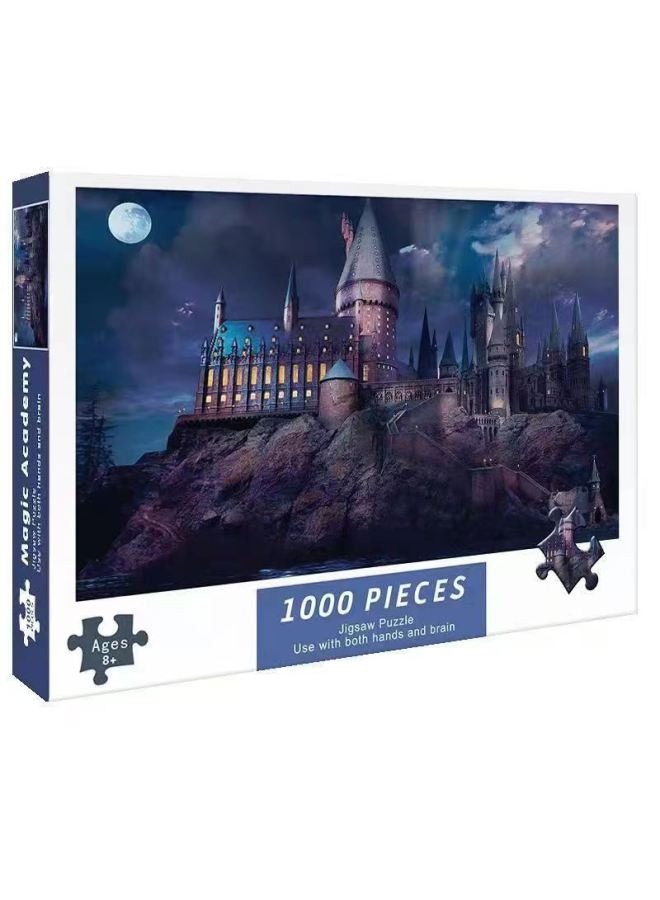 1000 قطعة من أحجية الورق 75*50 سم ألعاب تعليمية للكبار والأطفال تجميع أكشاك سوق ليلي جيل الشعر - Image 1