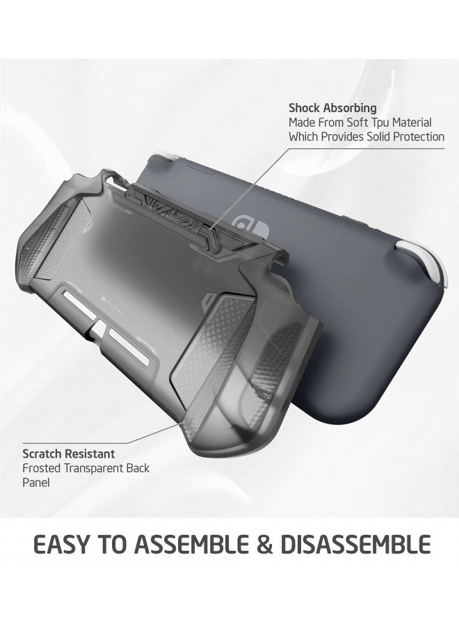 Mumba Grip Case for Nintendo Switch Lite, [Blade Series] TPU Protective Portable Cover Accessories Compatible with Switch Lite Console 2019 Release (FrostBlack) - Image 1