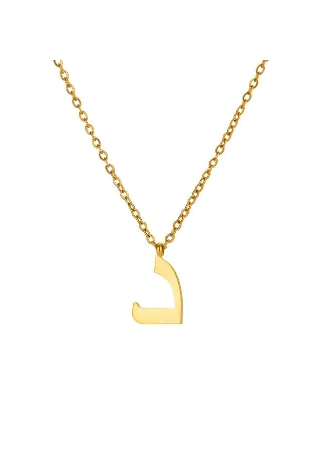 روفو Arabic Letter 'Daal' Necklace 18k Gold Plated