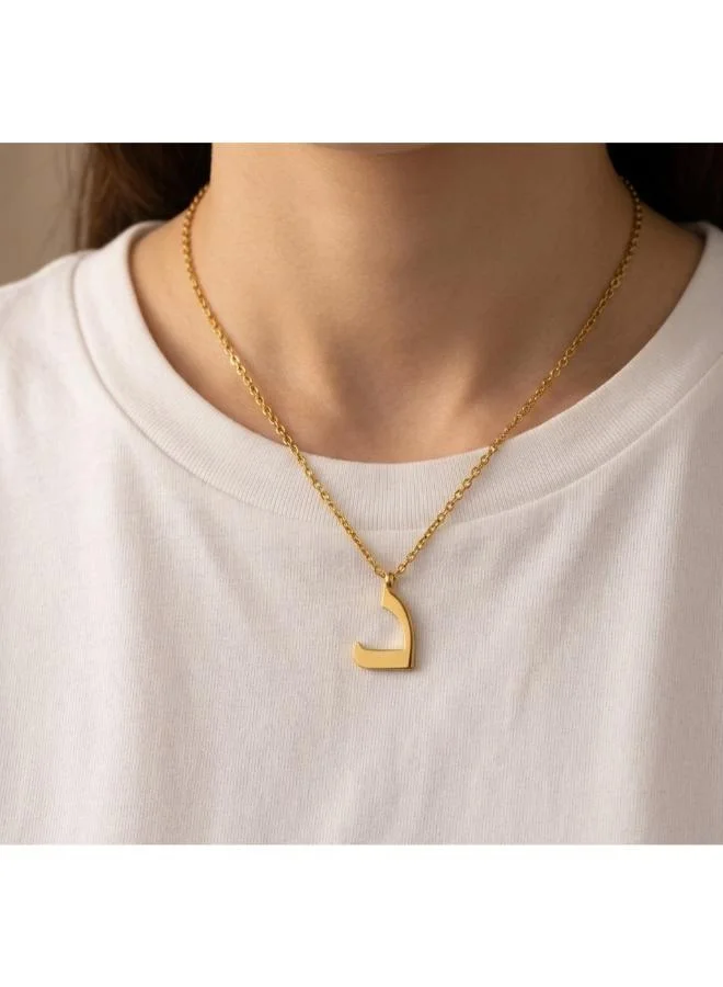 روفو Arabic Letter 'Daal' Necklace 18k Gold Plated