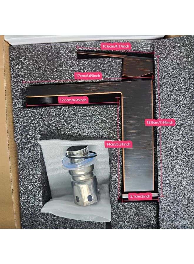 Oil Rubbed Bronze Single Hole Bathroom Faucet Touchless Design 304 Stainless Steel - Image 5