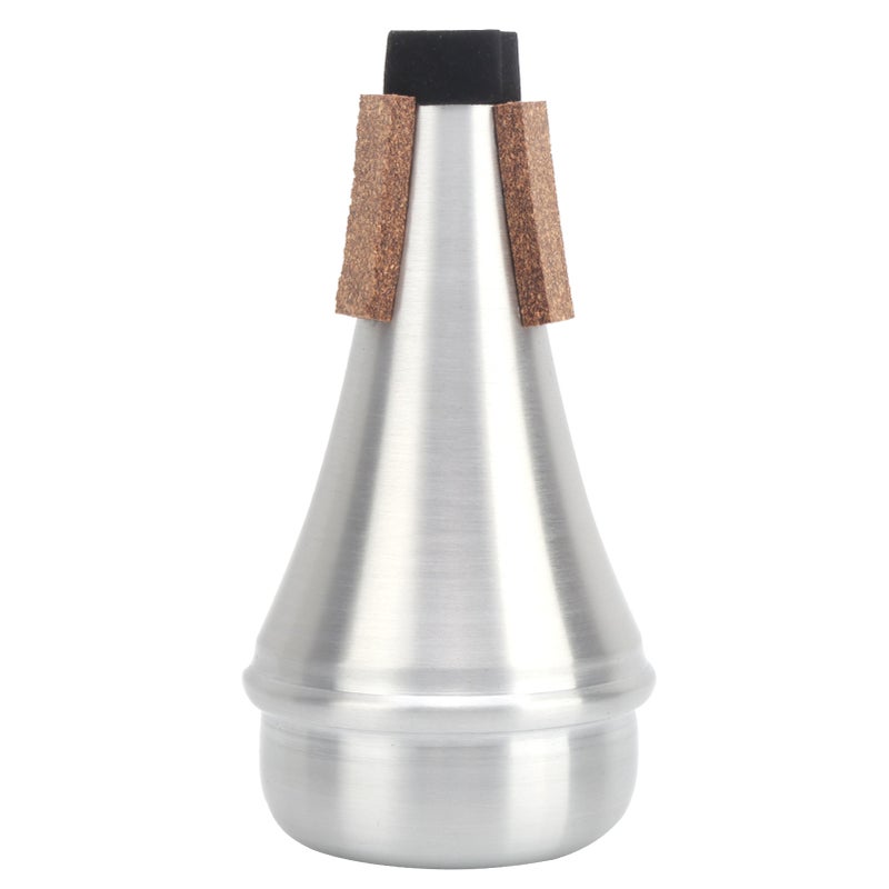 Trumpet Straight Mute Silver Aluminum Alloy Practice Musical Instrument Accessories - Image 2