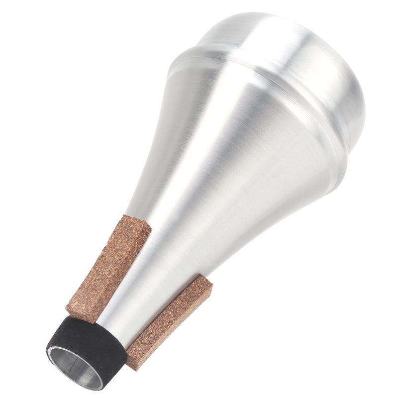 Trumpet Straight Mute Silver Aluminum Alloy Practice Musical Instrument Accessories - Image 1