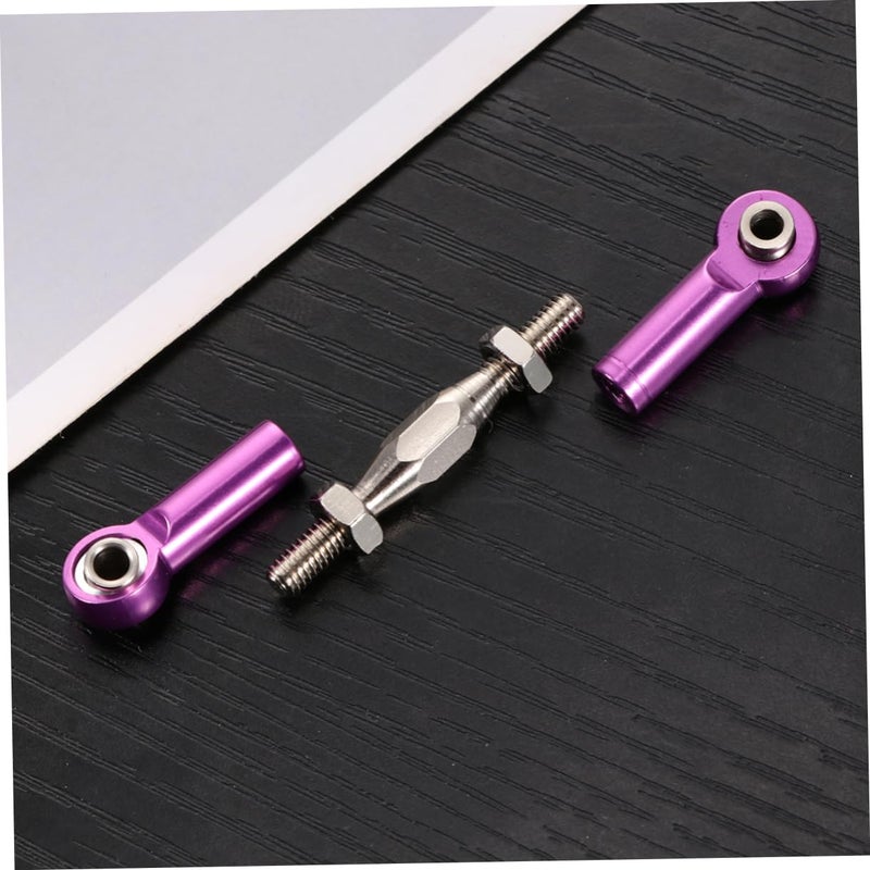 Purple Aluminum Turnbuckle Rod Linkages 6pcs For Rc Car Buggy Upgrade Metal Easy Install - Image 5