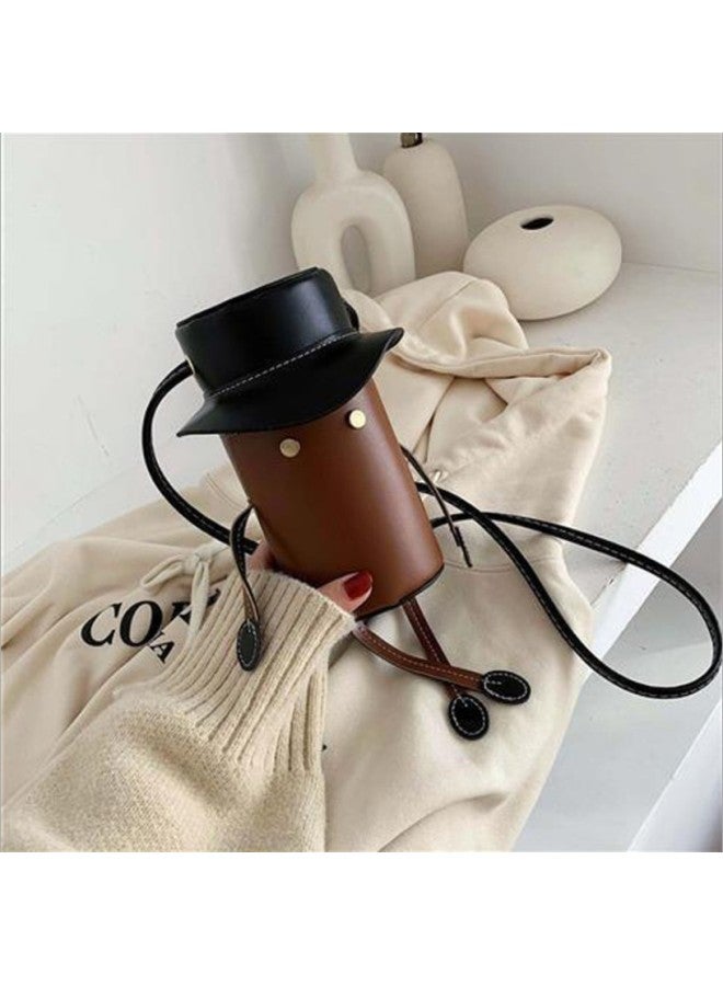 Handmade Bag TikTok Hand-sewn Bag Diy Material Bag Homemade Little Man Women's Crossbody Hat Shoulder Bag-Color:Blue  - Image 3