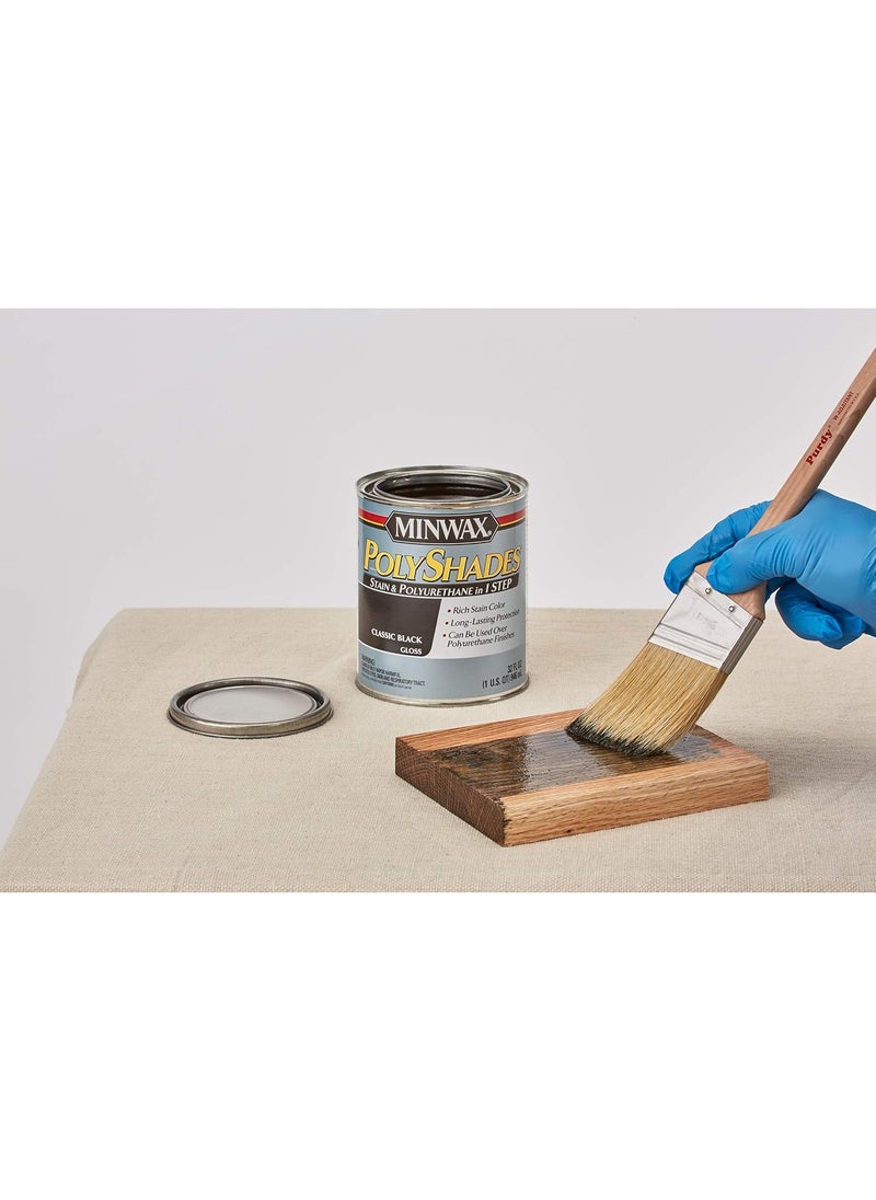 Minwax Minwax 617404444 PolyShades  Stain  Polyurethane in 1 Step quart Antique Walnut Gloss  - Image 2