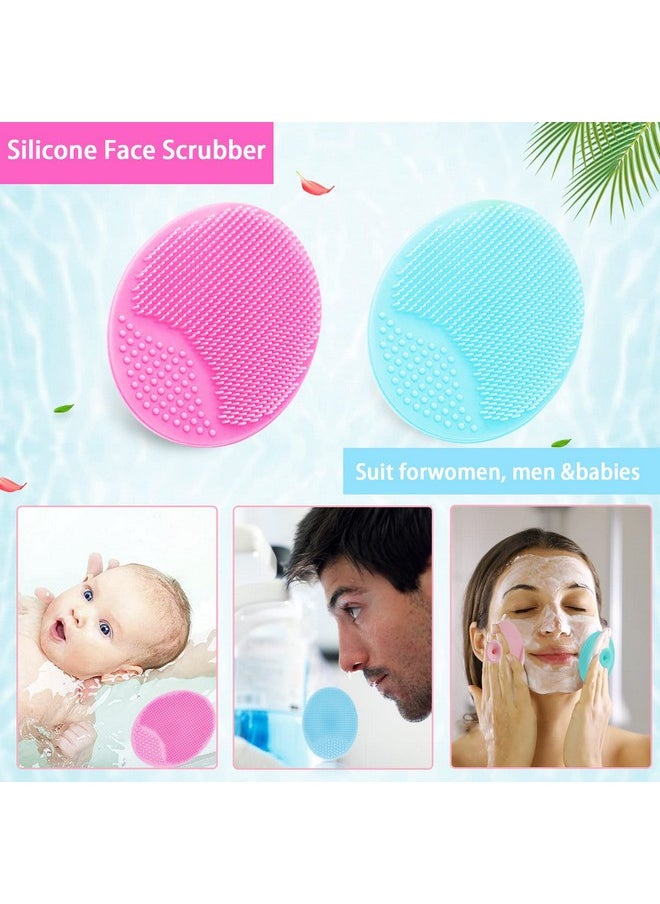 Namgznso 6 PCS Silicone Face Scrubber Brush Set, 2pcs Lip Scrub Brush, 2PCS Face Cleansing Brush Silicone Face Exfoliator Tool, 2pcs Facial Applicator Brush for Women Men  - Image 3