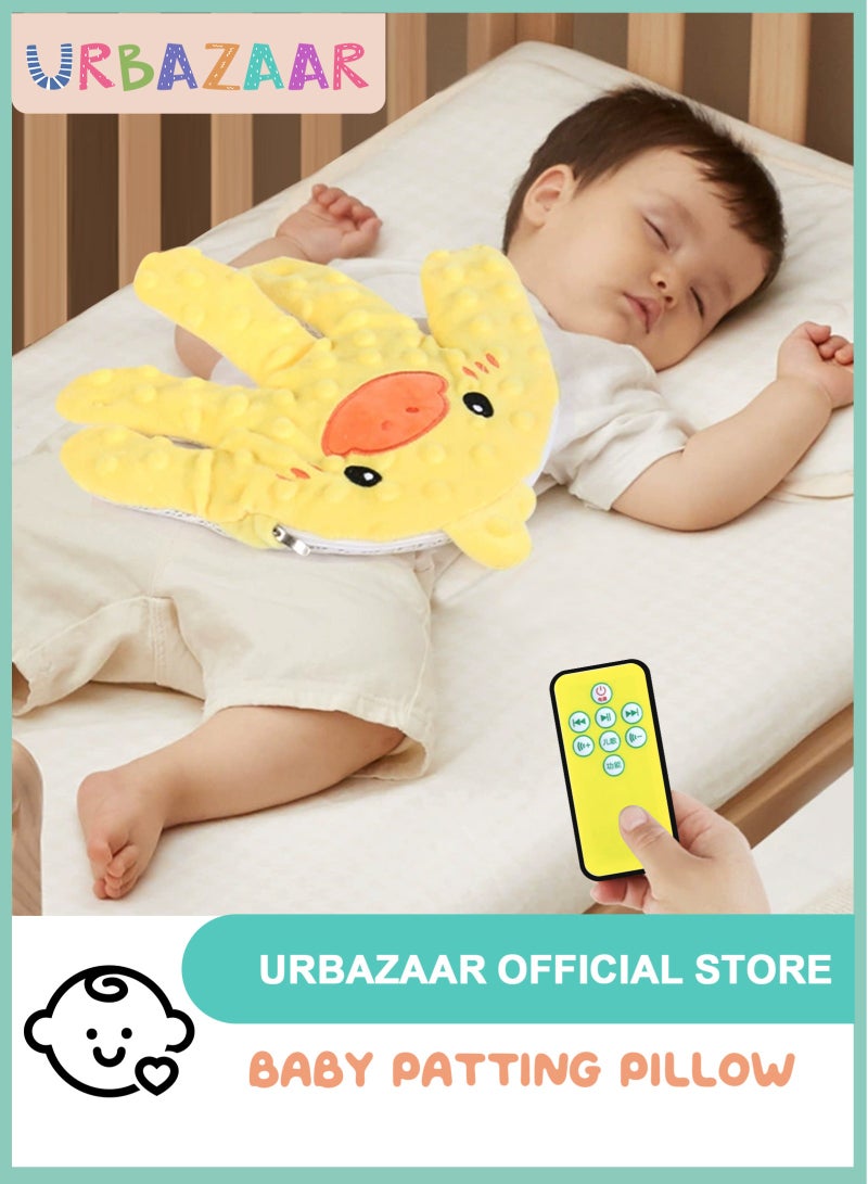 URbazaar Baby Soothing Palm, Baby Patter for Sleep, Baby Startle Prevention Hand Glove, Electric Baby Hand Sleep Soothers Pillow, Red Bean Filling, Cute for Newborns, Baby Girl, Baby Boy - Image 1