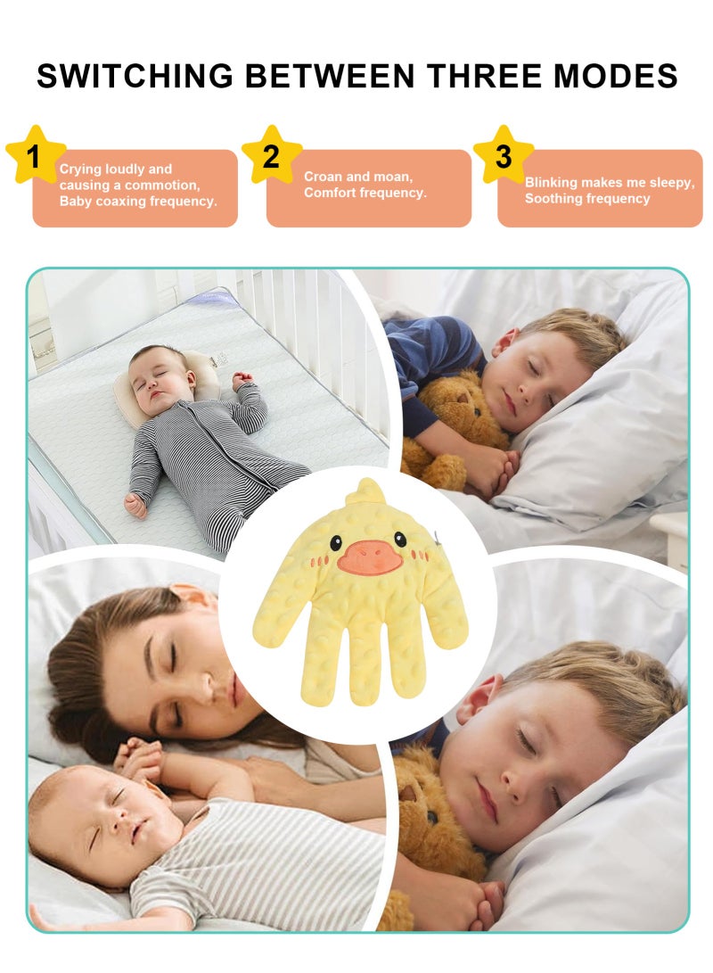 URbazaar Baby Soothing Palm, Baby Patter for Sleep, Baby Startle Prevention Hand Glove, Electric Baby Hand Sleep Soothers Pillow, Red Bean Filling, Cute for Newborns, Baby Girl, Baby Boy - Image 3