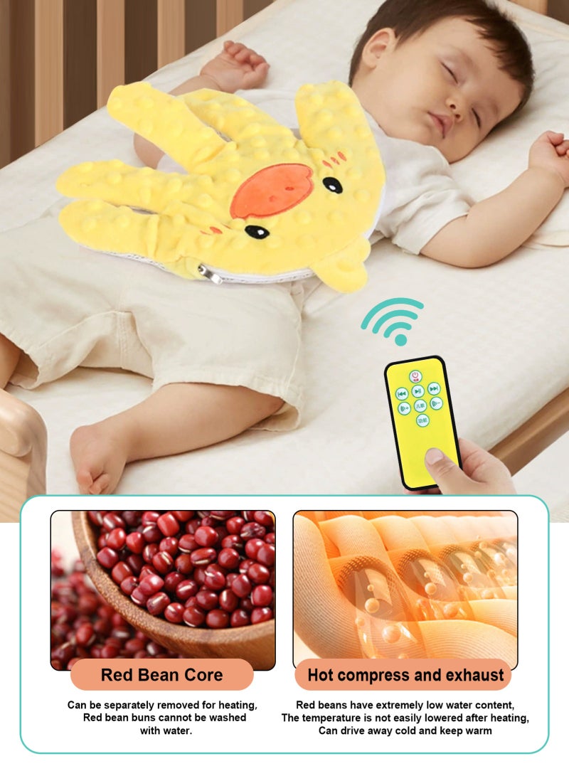 URbazaar Baby Soothing Palm, Baby Patter for Sleep, Baby Startle Prevention Hand Glove, Electric Baby Hand Sleep Soothers Pillow, Red Bean Filling, Cute for Newborns, Baby Girl, Baby Boy - Image 4