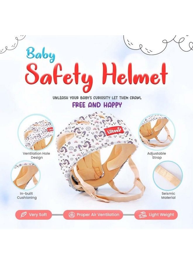 Liltoes Baby Head Protector For Safety Of Kids 6M To 3 Yearsbaby Safety Helmet With Proper Air Ventilation & Corner Guard Protection (Unicorn) - Image 3