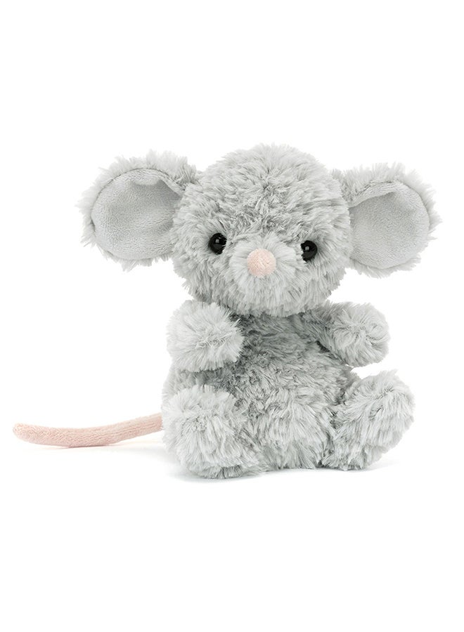 Jellycat Yummy Mouse Plush Toy 15cm – Super Soft Mouse Stuffed Animal with Fluffy Texture, Mini Cuddly Plush for Babies, Nursery Decor & Gifting - Image 1