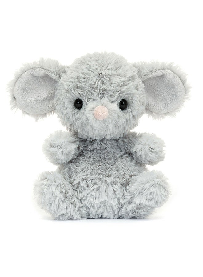 Jellycat Yummy Mouse Plush Toy 15cm – Super Soft Mouse Stuffed Animal with Fluffy Texture, Mini Cuddly Plush for Babies, Nursery Decor & Gifting - Image 4