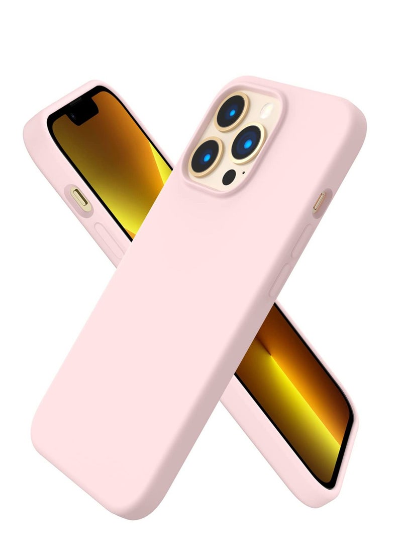 BORTONY iPhone 14 Pro Case 6.1 Slim Liquid Silicone 3 Layers Full Covered Soft Gel Rubber Case Cover inch - Image 1