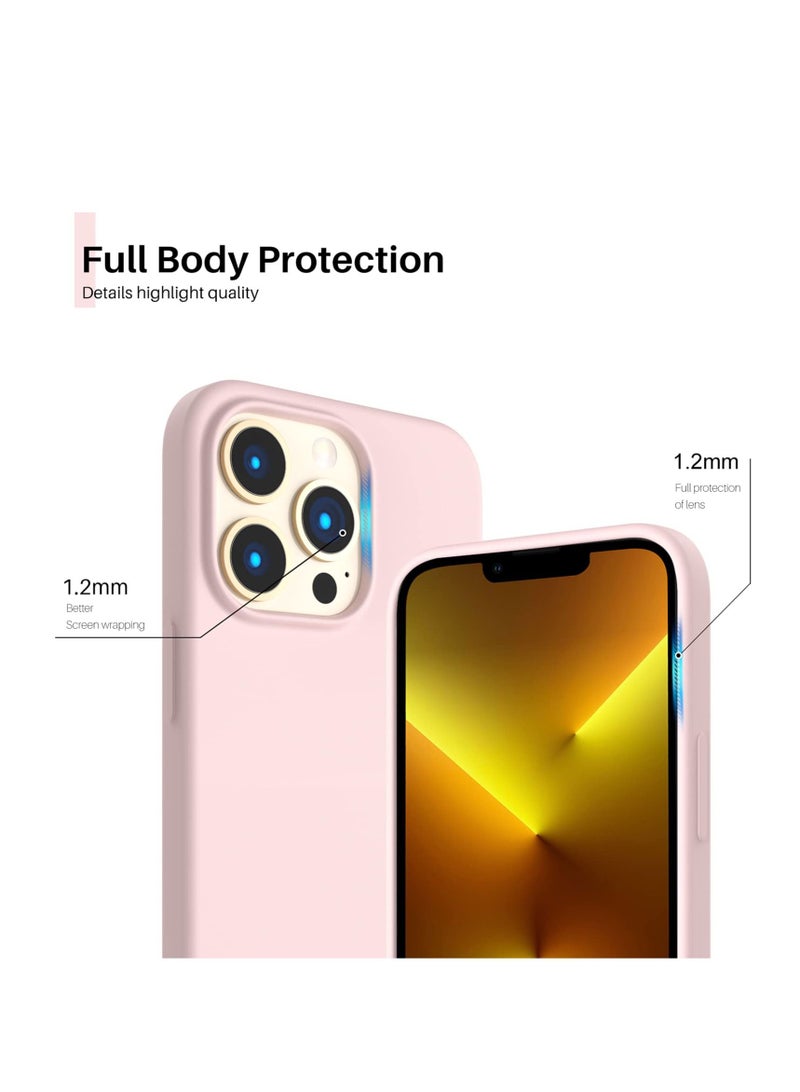 BORTONY iPhone 14 Pro Case 6.1 Slim Liquid Silicone 3 Layers Full Covered Soft Gel Rubber Case Cover inch - Image 3