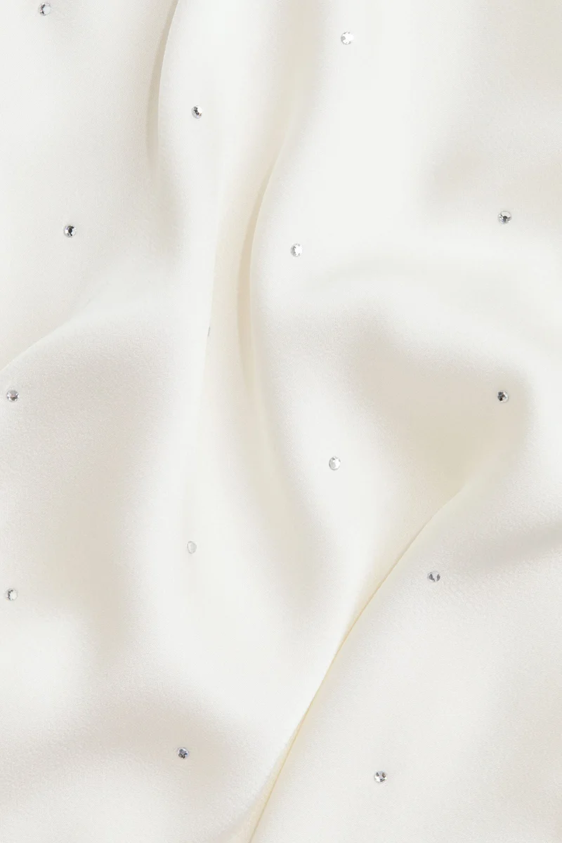 H&M Embellished satin pyjama shirt