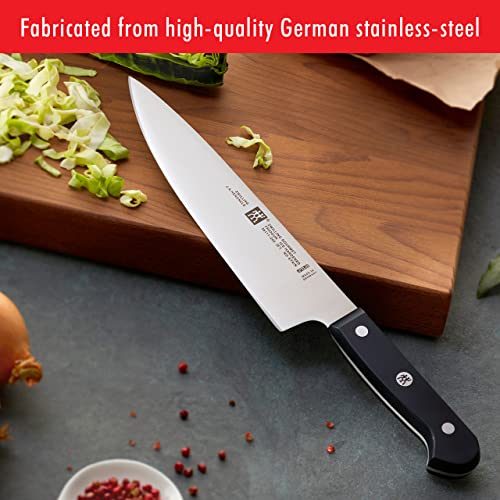 HENCKELS ZWILLING Gourmet 8-inch Chef’s Knife, Kitchen Knife, Black, Stainless Steel - Image 3