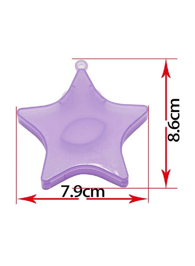 لوزين قطع من صناديق الرموش البلاستيكية الفارغة على شكل نجمة صندوق تخزين الرموش حقيبة سفر ثلاثية الأبعاد لتغليف الرموش الصناعية وصناديق الهدايا منظم للنساء والبنات لتخزين وتغليف الرموش 4 ألوان - Image 2