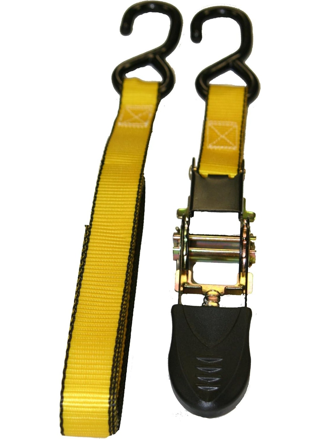 Everest Premium Ratchet Tie Down  4 PK  1 IN  10 FT  300 LBS Working Load  900 LBS Break Strength  Cambuckle Alternative  Cargo Straps Perfect for Moving Appliances Lawn Equipment and Motorcycles  - Image 5