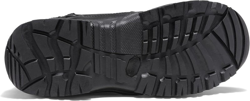 NORTIV 8 Men's Military Tactical Work Boots with Side Zipper - Black Leather, 8 Inches - Image 5