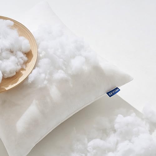 MIULEE Set of 2 Throw Pillow Inserts 18x18 Inches, Nowoven Decorative Pillow Inserts for Living Room - Image 4