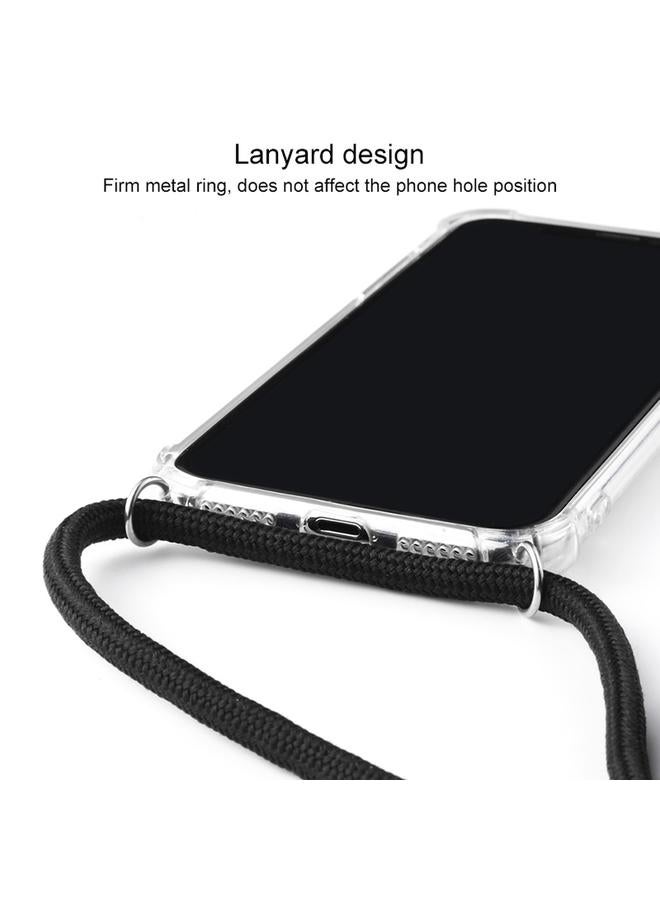 S-TOP Case For iPhone XR Four-Corner Anti-Fall Transparent TPU Mobile Phone Case With Lanyard - Image 4