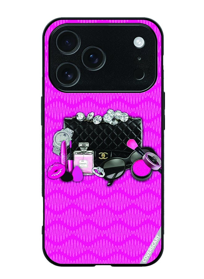 COVERSCART Protective Case Cover For Apple iPhone 17 Pro Max Makeup Design Pink