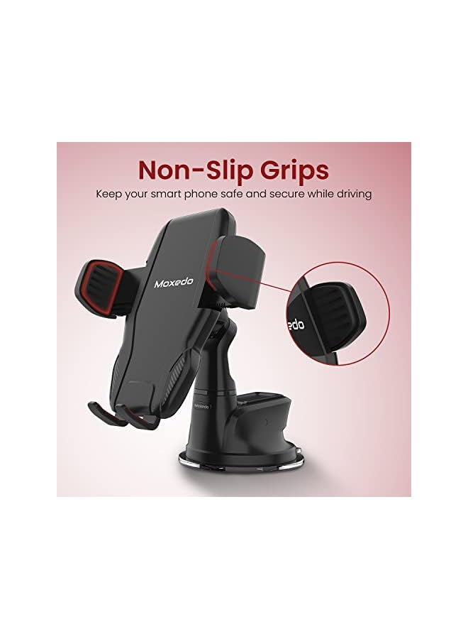 Moxedo Magnetic Car Mount Phone Holder for Car Dashboard/ Windshield Suction Base Adjustable 360 Degree Rotation Compatible for iPhone 13/12/12 Pro/12 Pro Max/11Pro, Samsung Galaxy S20/S10+ - Image 3