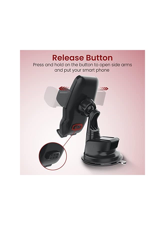 Moxedo Magnetic Car Mount Phone Holder for Car Dashboard/ Windshield Suction Base Adjustable 360 Degree Rotation Compatible for iPhone 13/12/12 Pro/12 Pro Max/11Pro, Samsung Galaxy S20/S10+ - Image 4