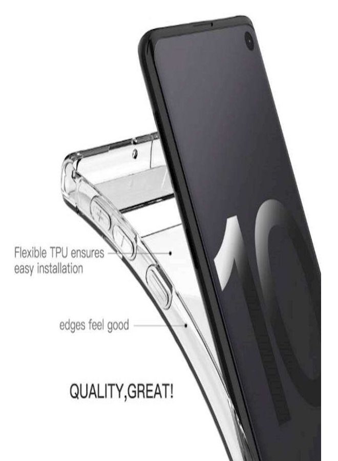 شيزي حافظة سناب واقية لهاتف سامسونج جالاكسي S10 شفافة - Image 3