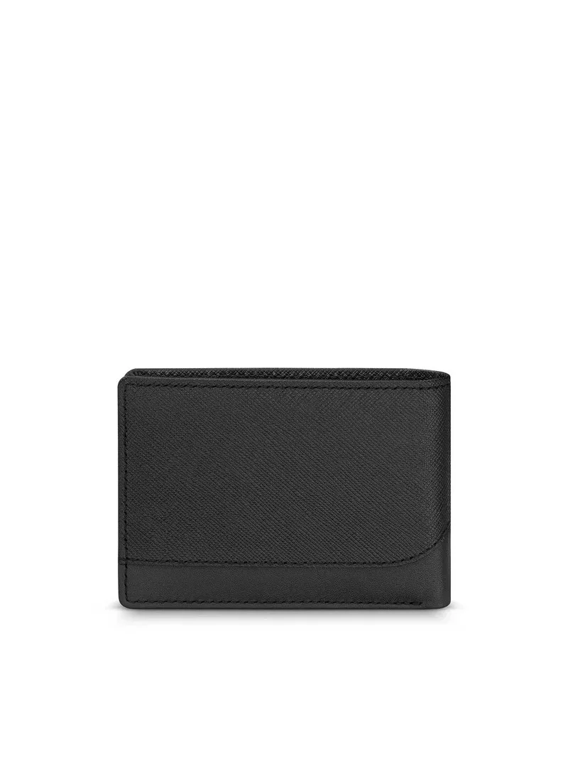 CERRUTI 1881 Contrast Black Leather Wallet for Men's