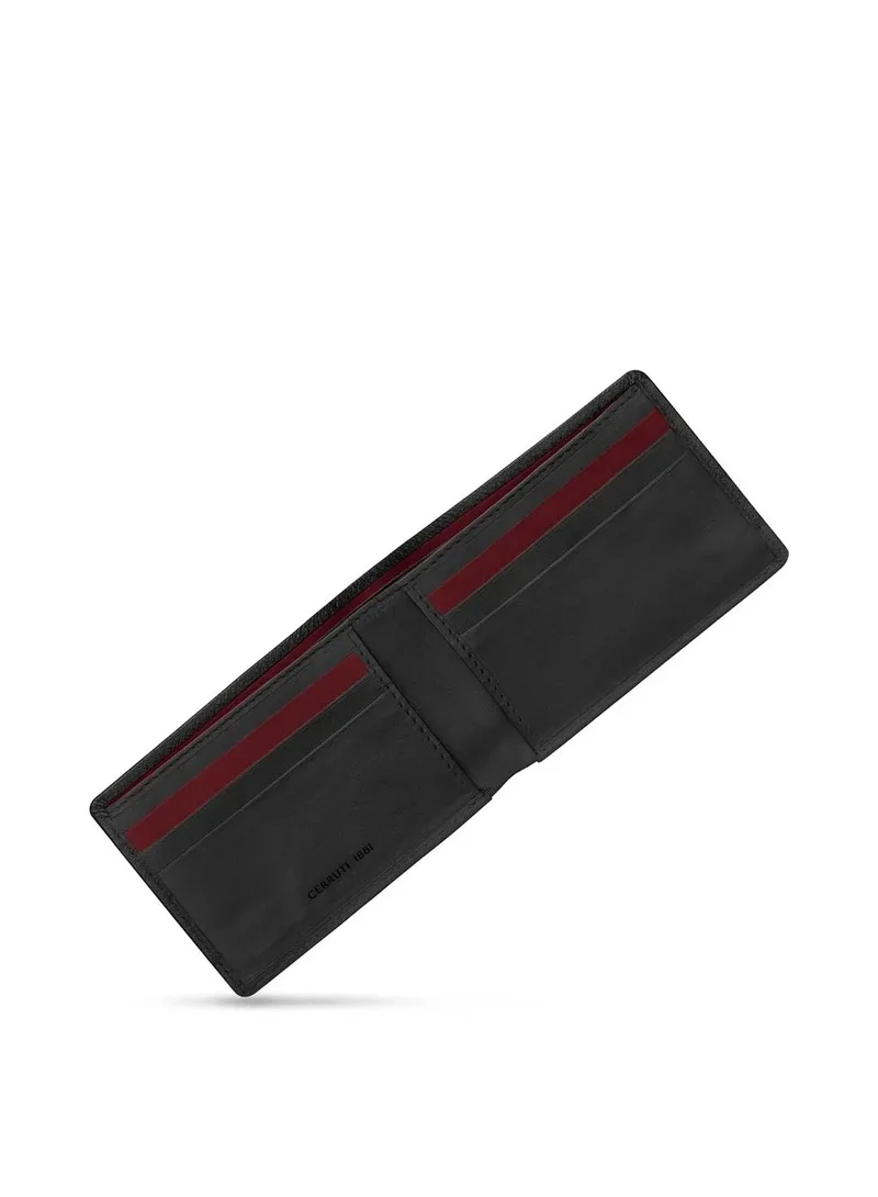 CERRUTI 1881 Contrast Black Leather Wallet for Men