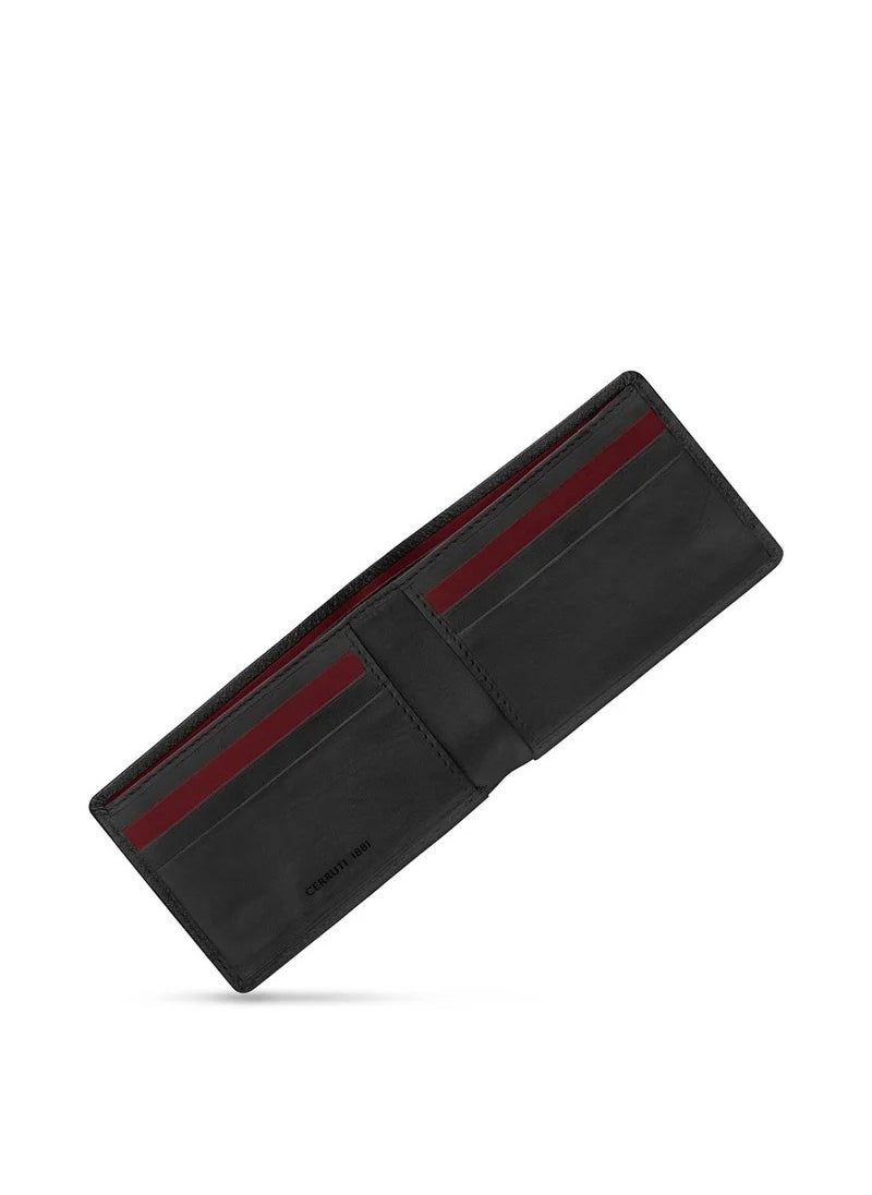 CERRUTI 1881 Contrast Black Leather Wallet for Men's  - Image 3