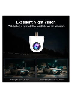 WINCA Vehicle Backup Cameras 170 Degree AHD 1920x1080P White Vehicle Rear View Camera Metal Body Car Reverse Fisheye Lens Camera  - Image 2